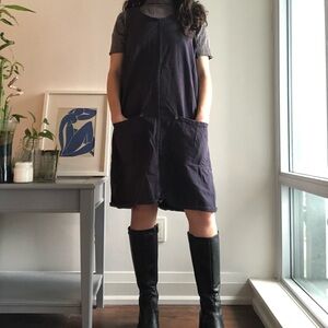 Overall/pinafore denim dress